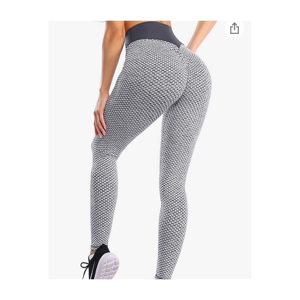 Ruched Booty Honeycomb High Waisted Leggings